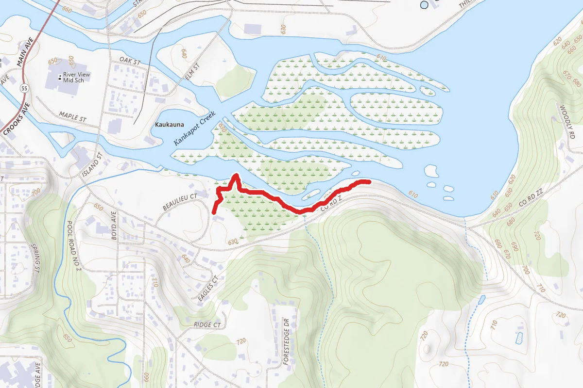 Nature Center to Nelson Overlook