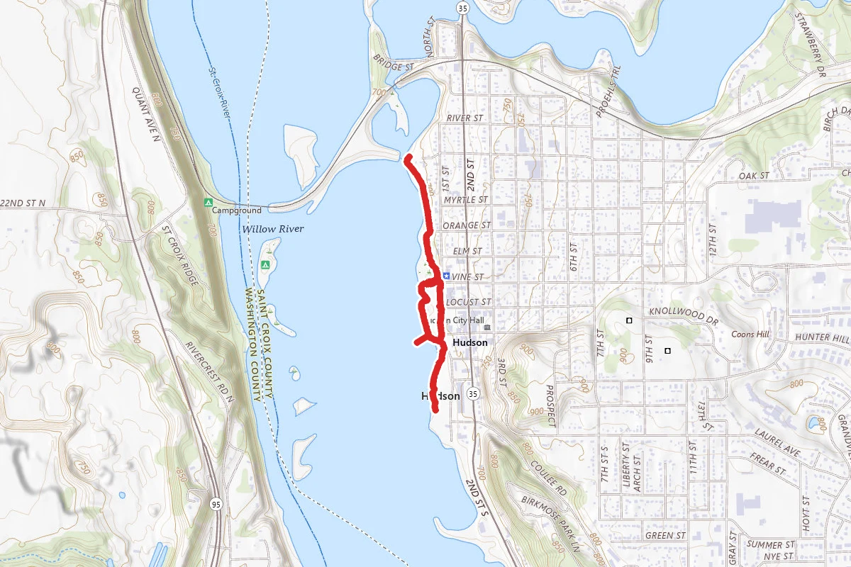 Hudson Lakefront Park Trail