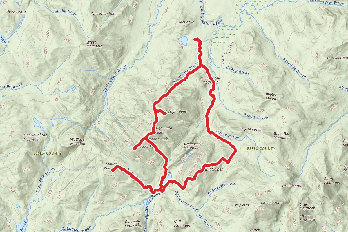 Wright, Algonquin, Colden Loop