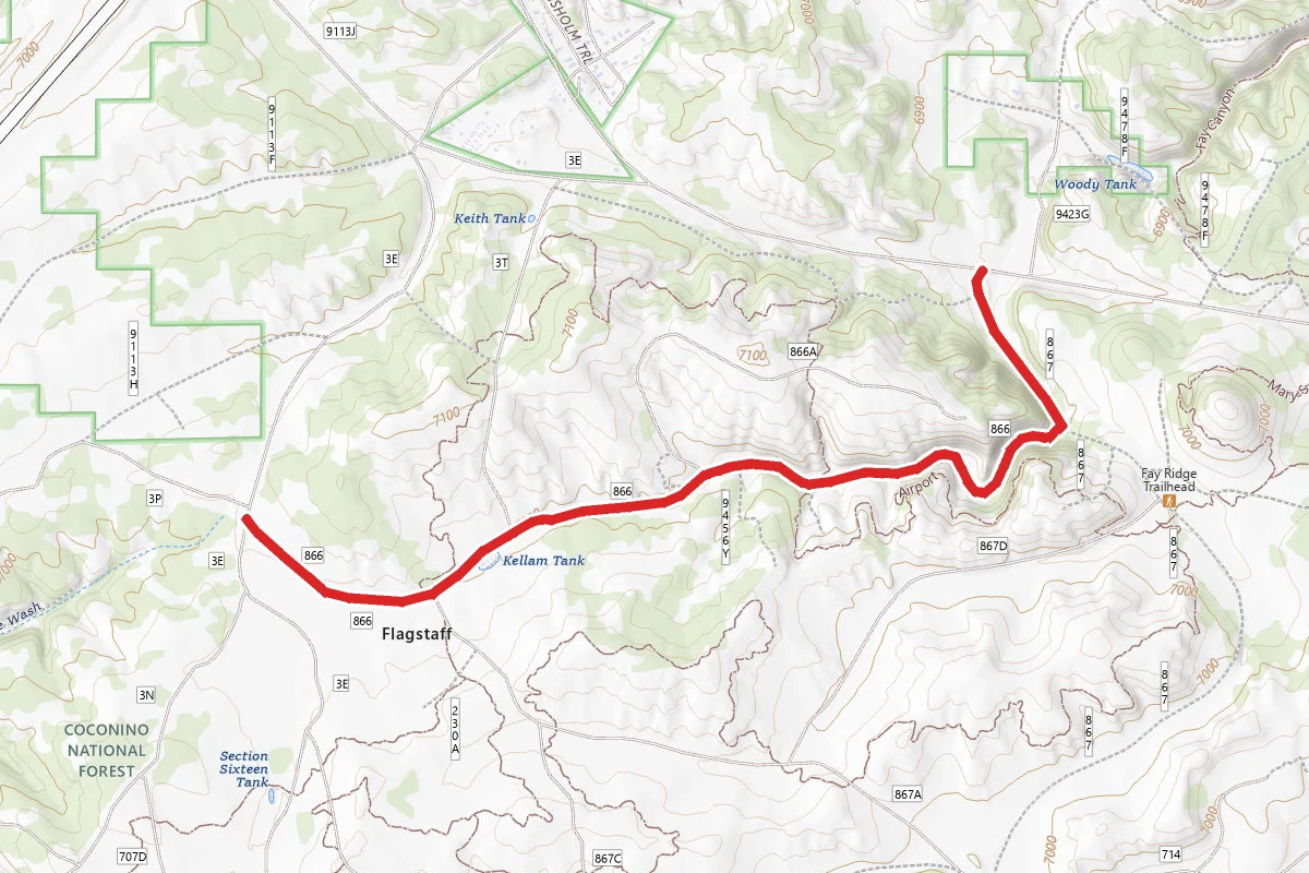 Fay Ridge Trailhead 867A