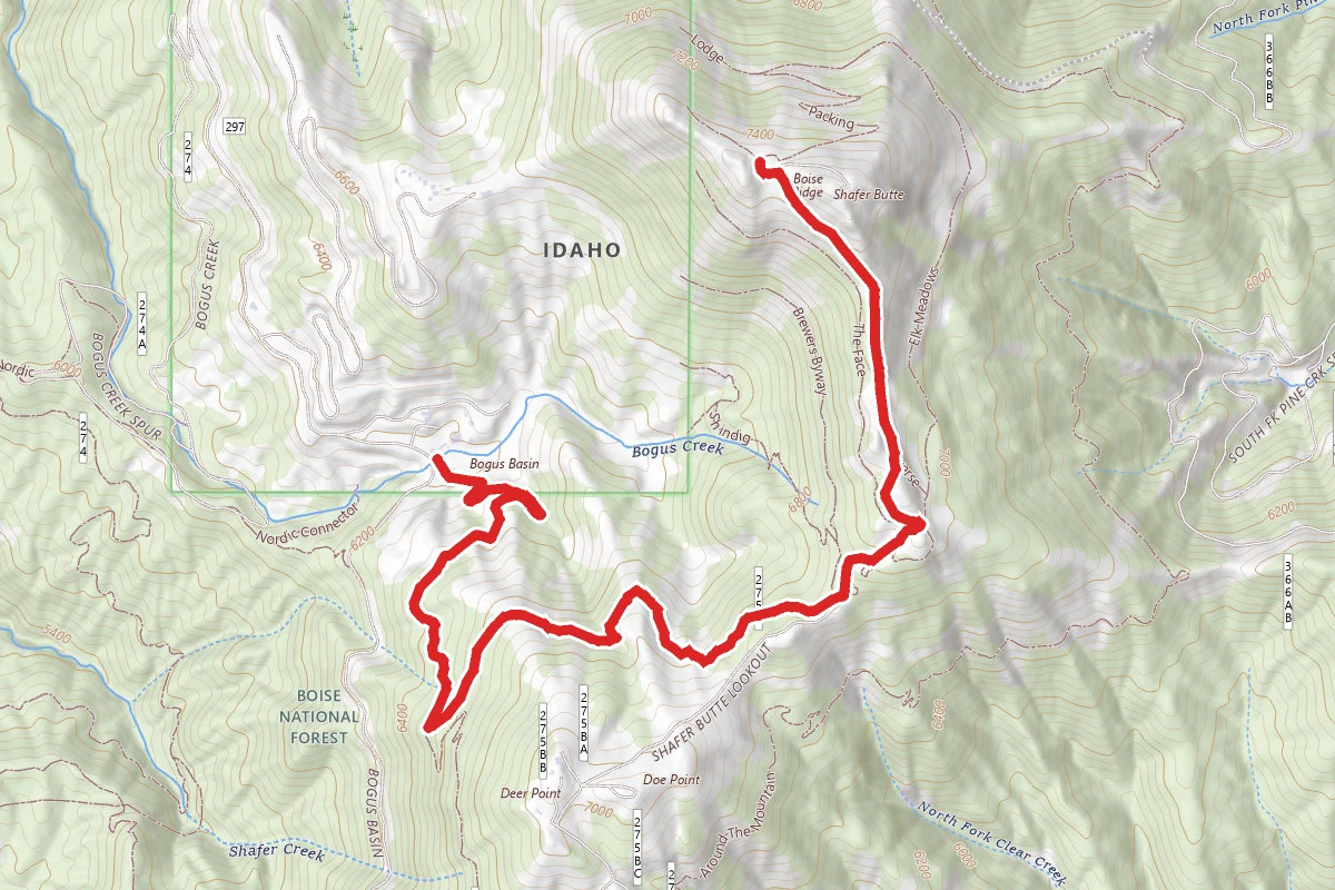 Cabin Traverse Trail via Deer Point Trail
