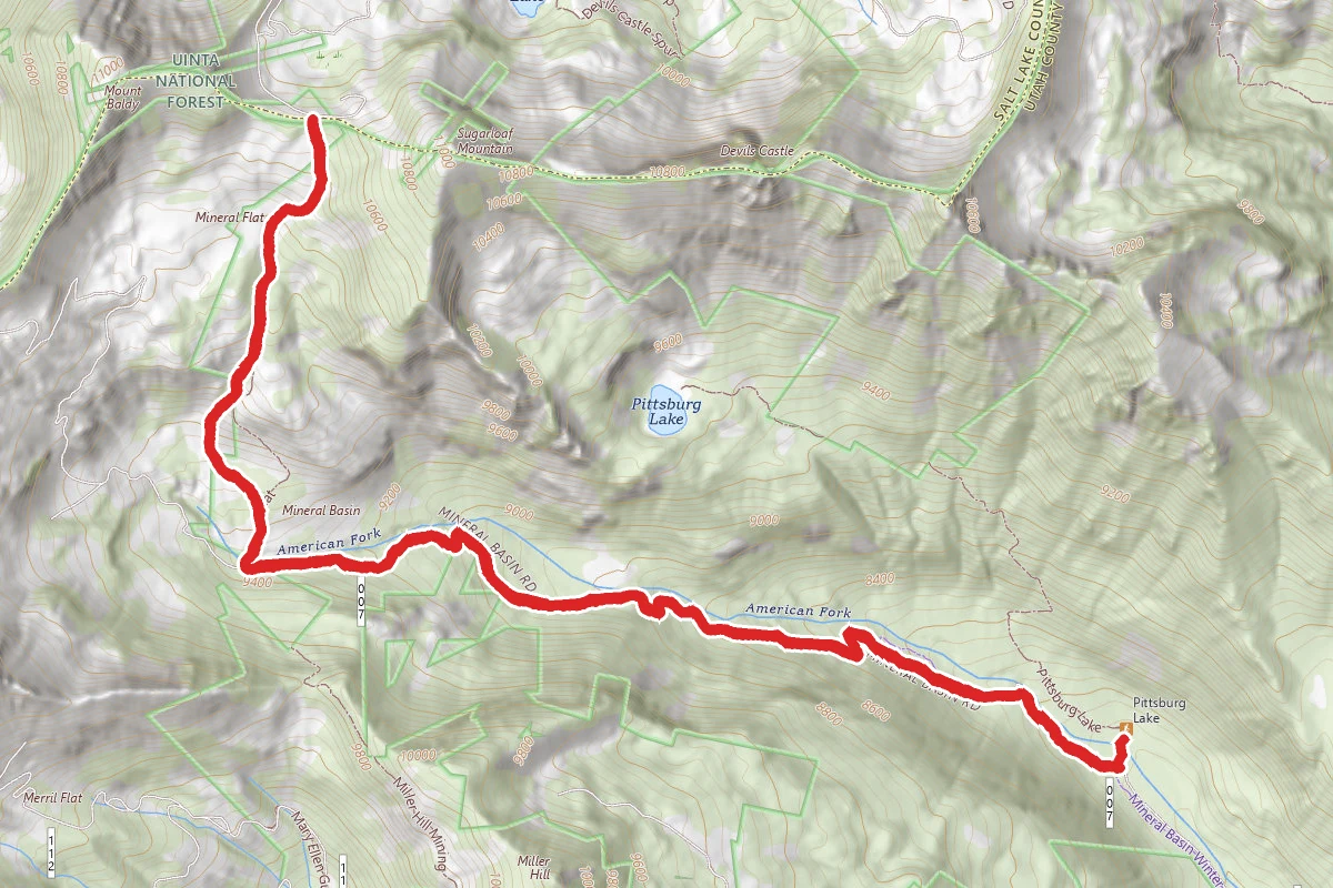 Sugarloaf Pass via Mineral Basin Road