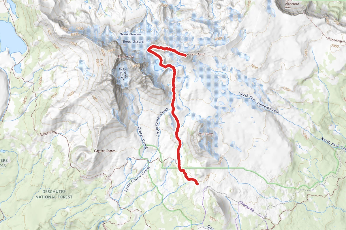 Broken Hand Summit via Broken Top Trail
