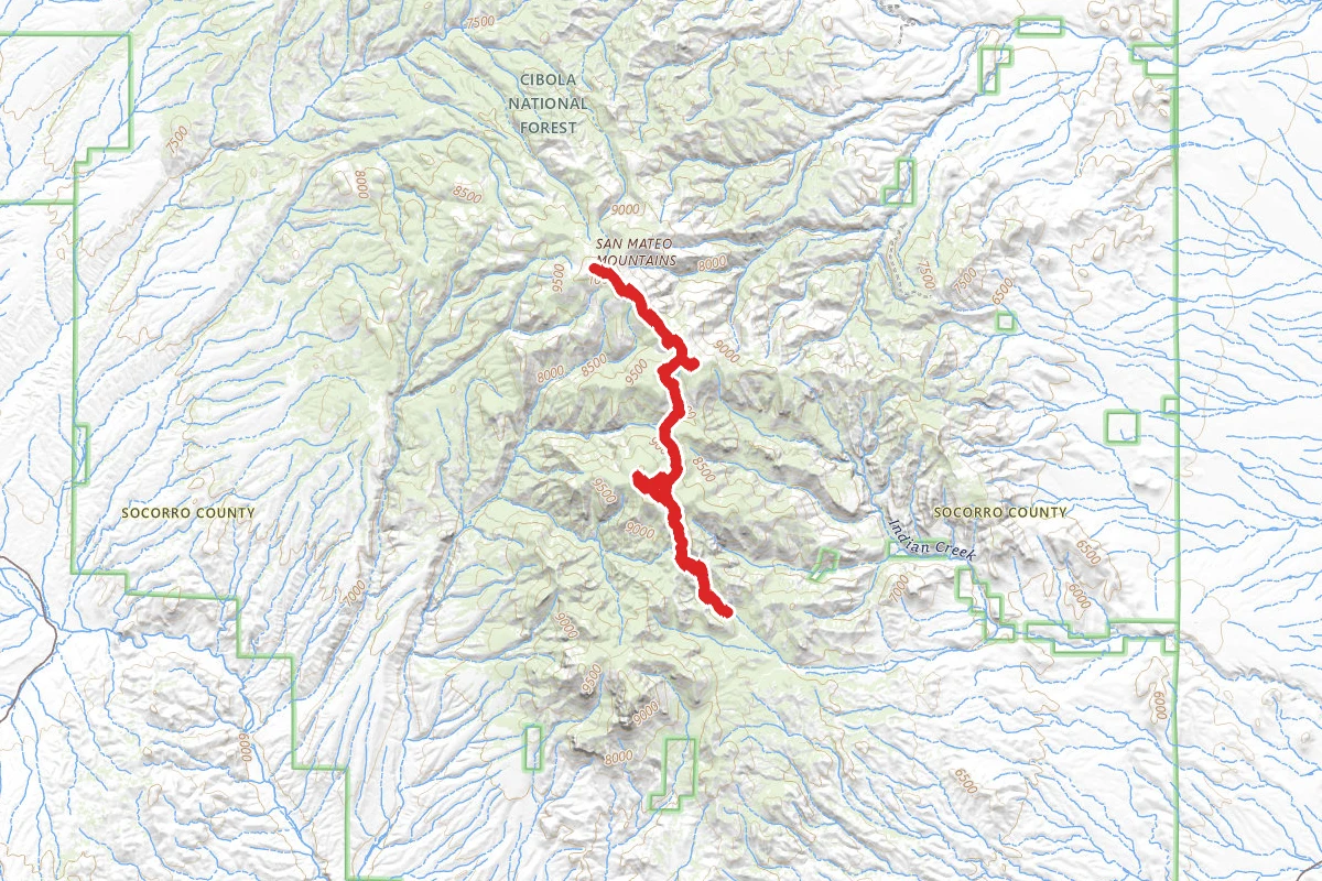 West Blue Mountain via Apache Kid Trail #43