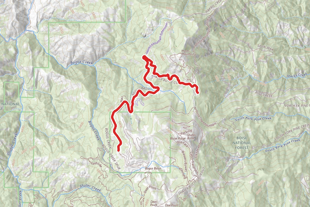 Bogus Basin Road to Mores Mountain