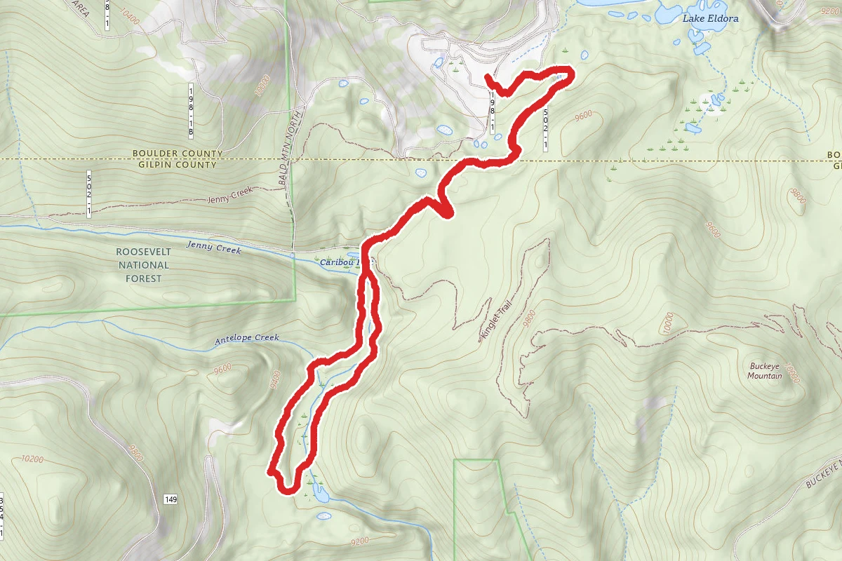 17th Ave, Deadman's Gulch, Meadows and Zarlengo Loop