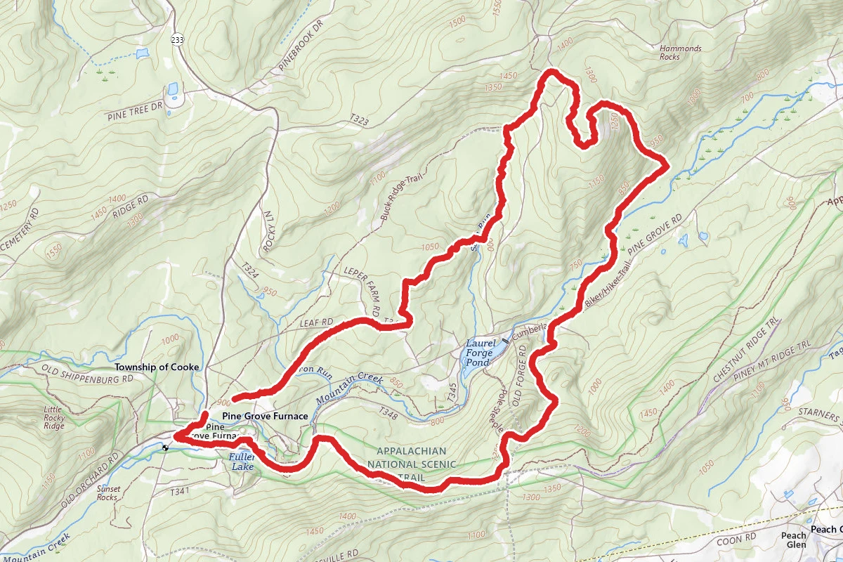 Moss and Appalachian National Scenic Trail Loop