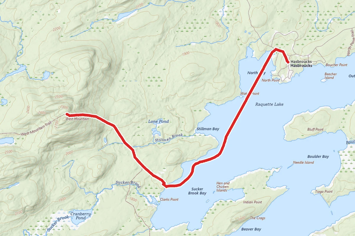 West Mountain via Raquette Lake