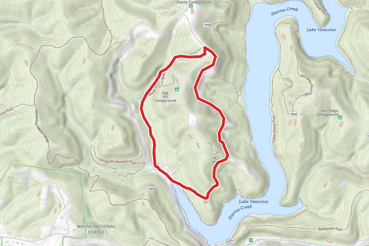 Rock House Trail to Scarlet Oak Trail Loop