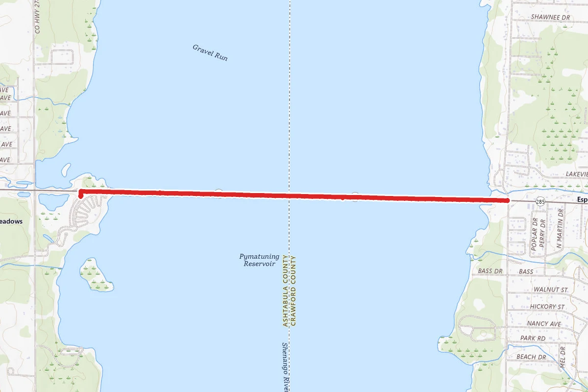 Pymatuning State Park Causeway Bike Route