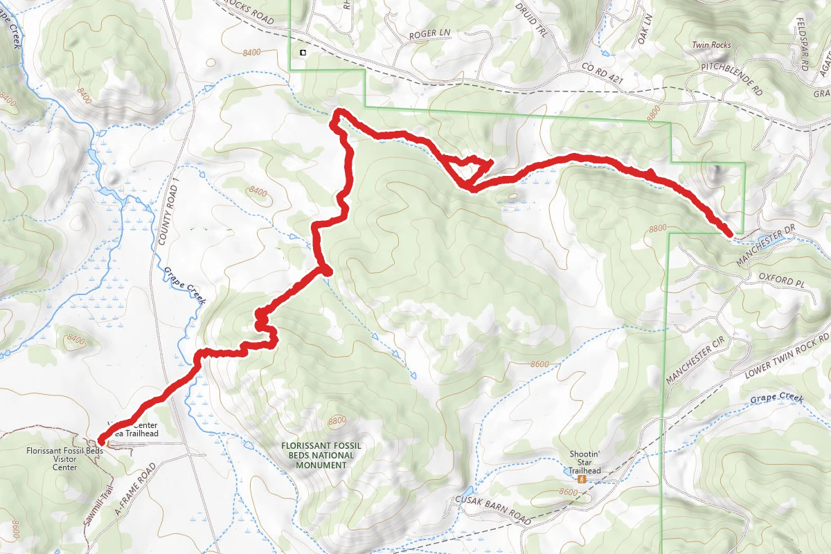 Hornbek Wildlife Trail and Twin Rocks Trail