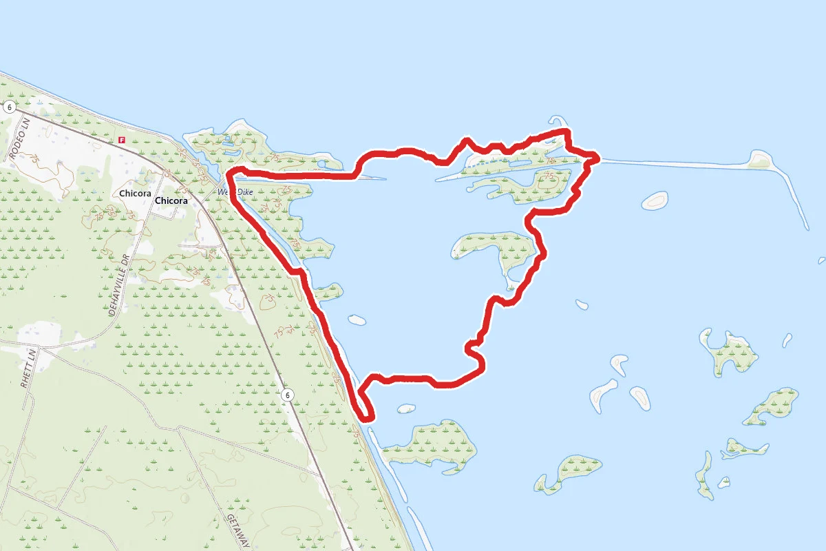 Cross Fish Hatchery Paddle Route