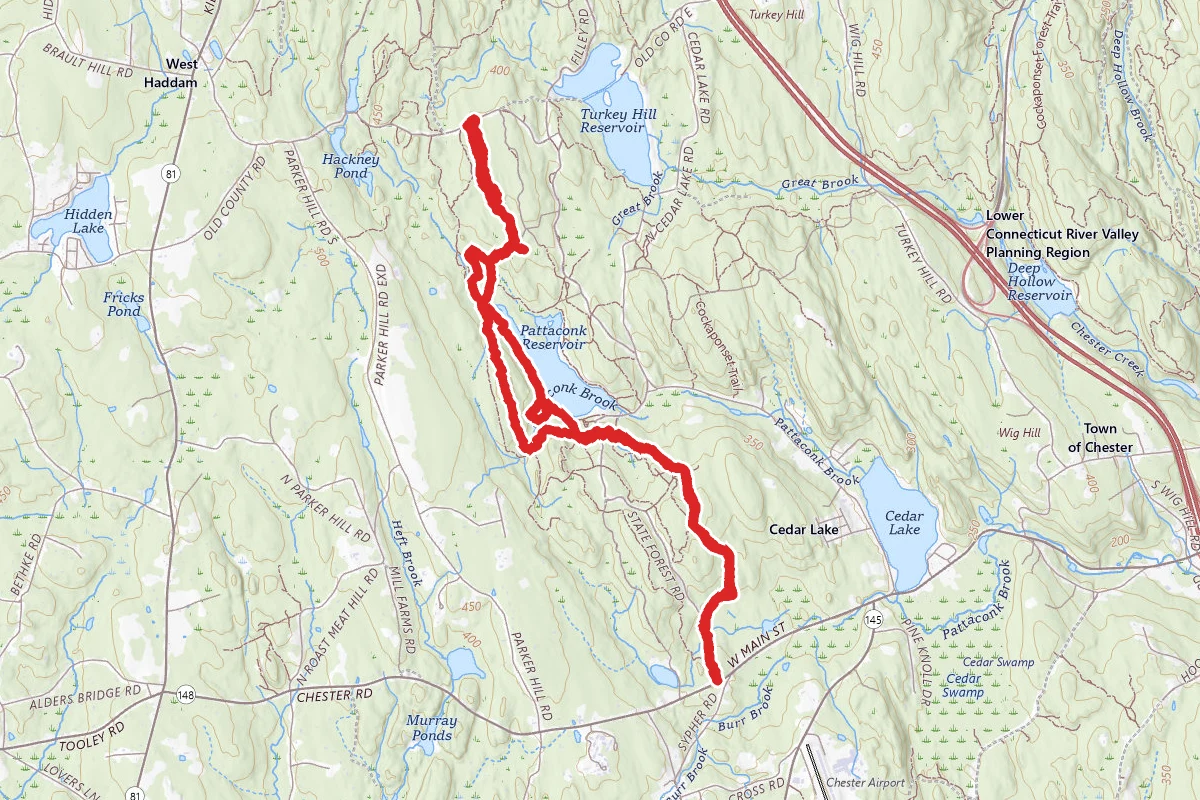 Cockaponset Trail and Pattaconk Loop