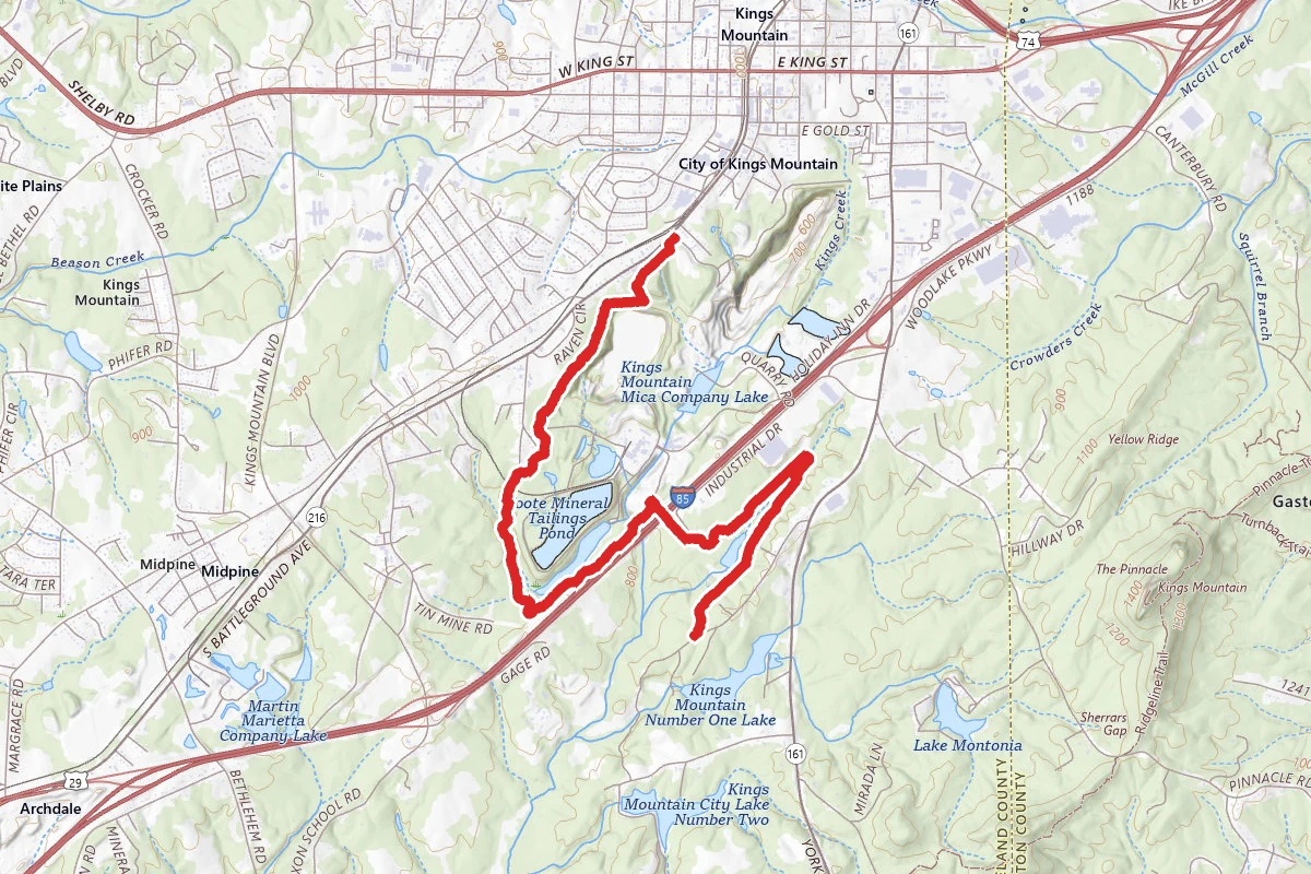 Kings Mountain Gateway Trail