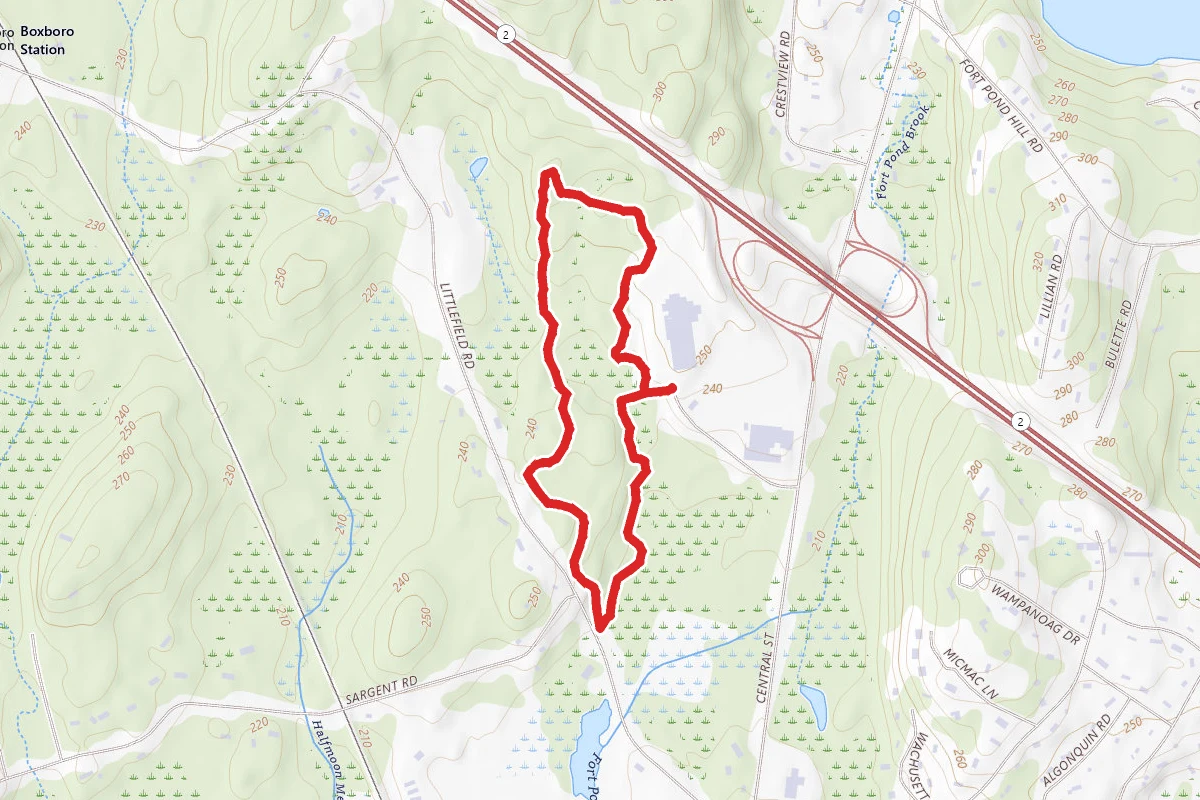 Fort Pond Brook Yellow and Blue Trail