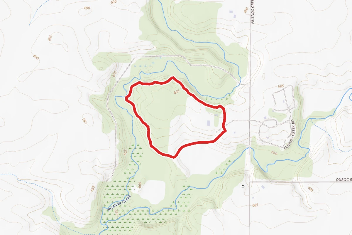 Friends Creek and Woodland Trail