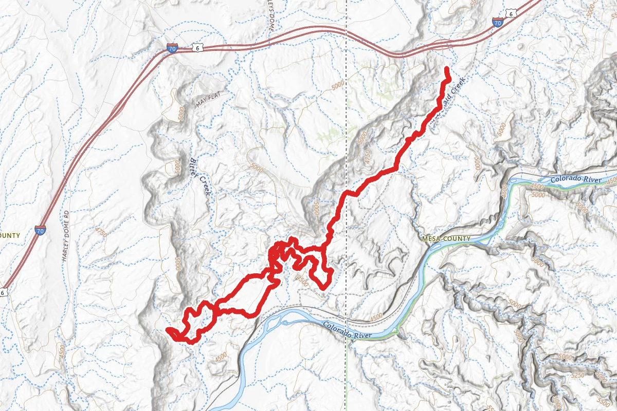 Rabbit Valley to Western Rim Loop