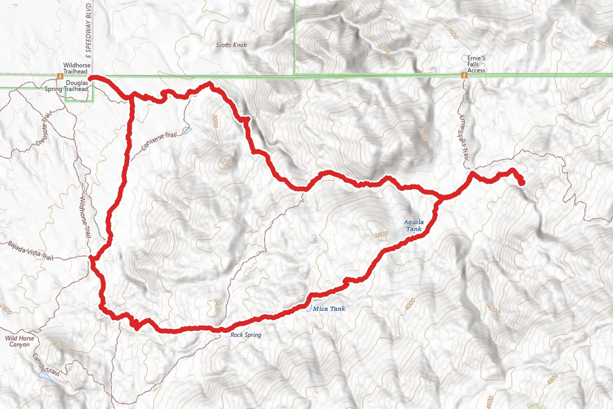 Douglas Spring, Bridal Wreath Falls, Three Tank, Garwood Loop