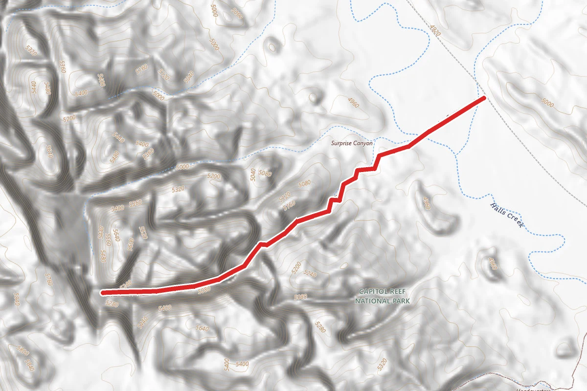 Surprise Canyon Route