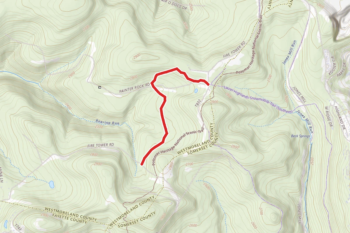 Roaring Run Foot Trail