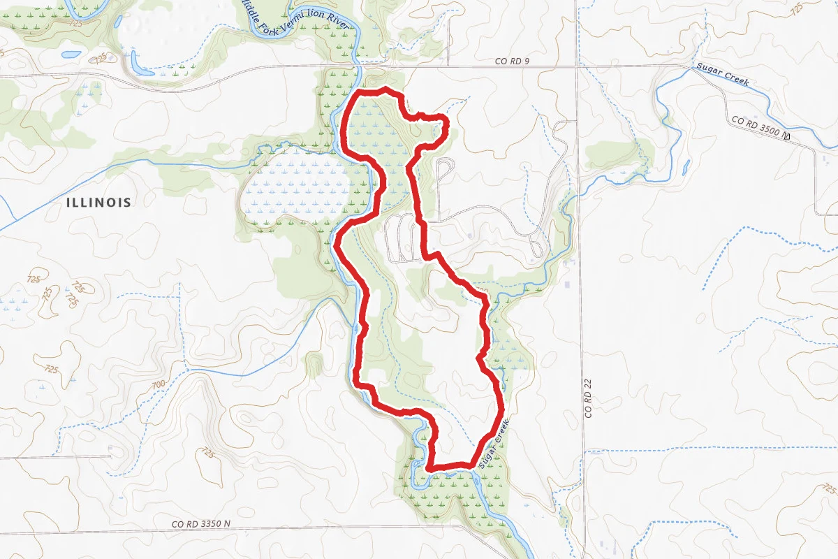 Middle Fork Forest Preserve Loop Trail