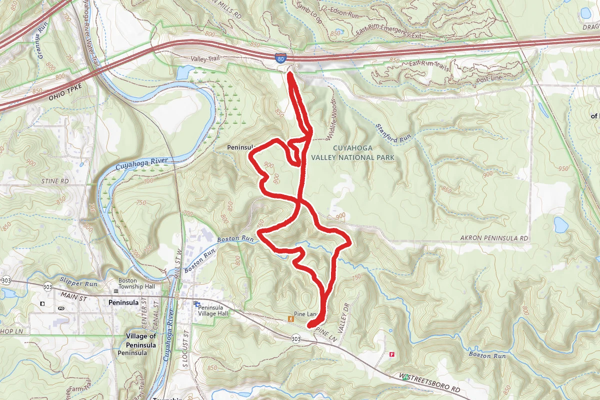Buckeye Trail to Valley Bridle Trail Loop