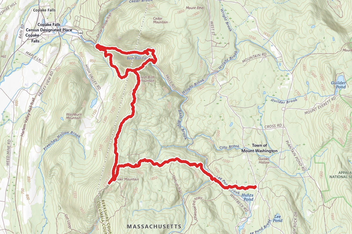 Alander Mountain and Bashbish Falls Loop