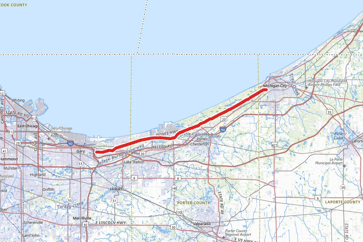 Indiana's Lake Michigan Shoreline Scenic Drive