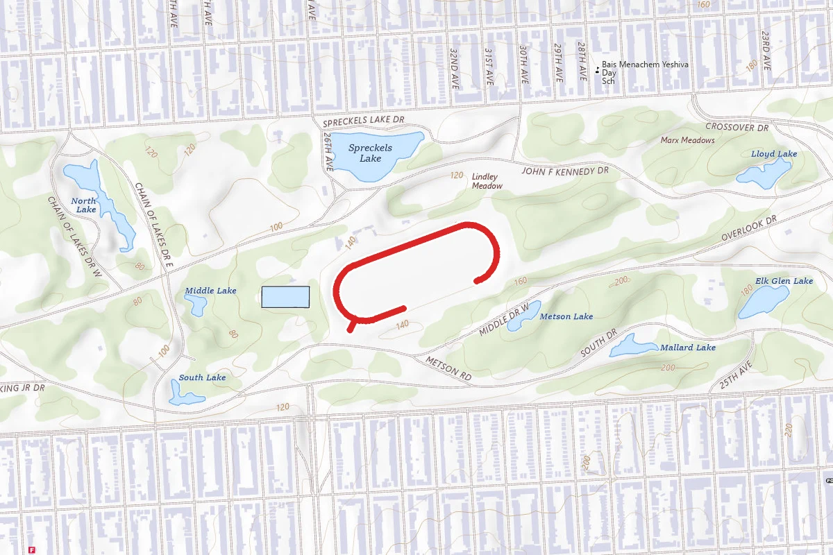 Polo Field Cycling Track
