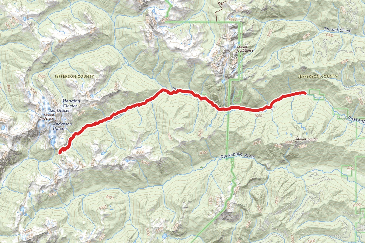 West Fork Dosewallips River Trail