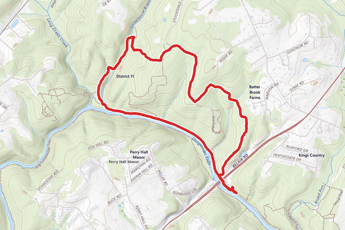 Sweathouse Branch and Wildlands Loop