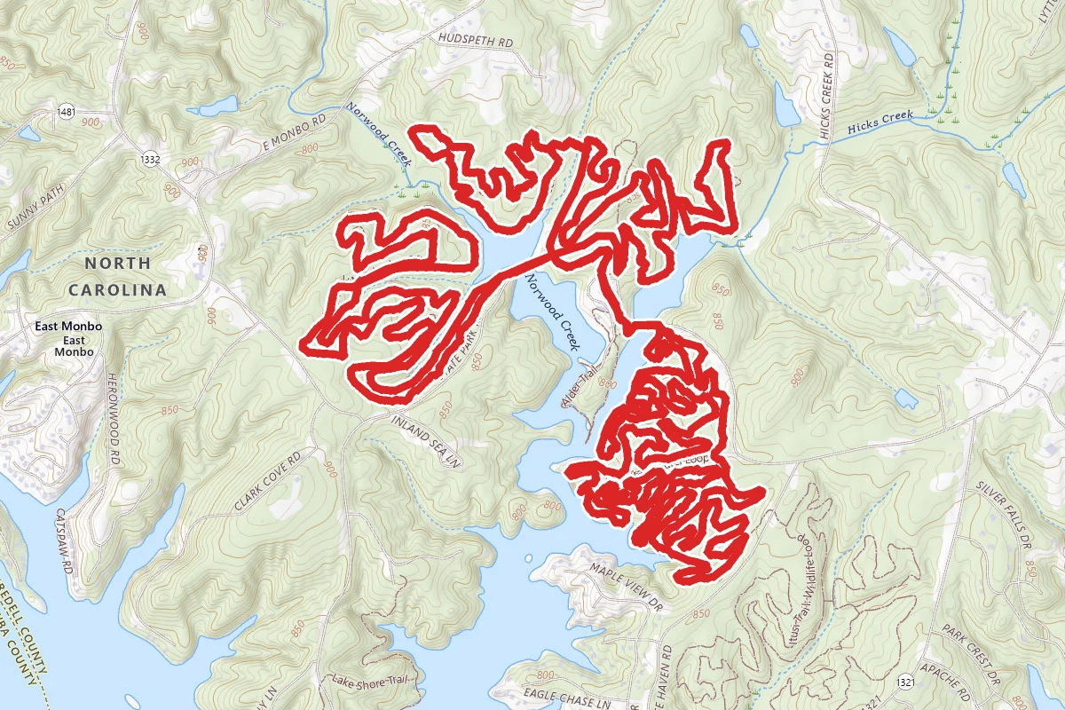 Lake Norman Mountain Bike Loop
