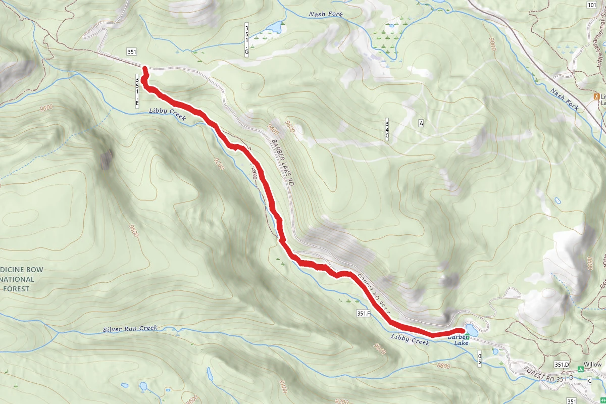 Libby Creek Trail From Barber Lake