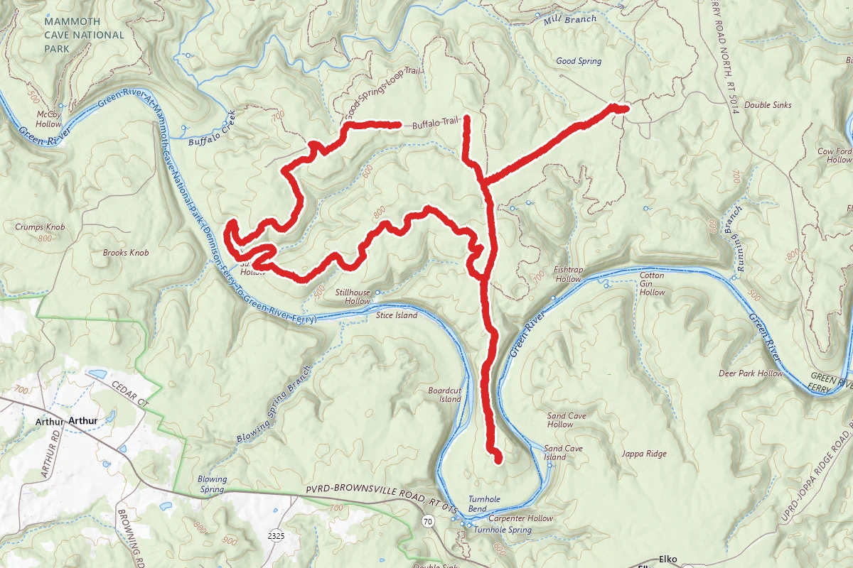 Buffalo Creek and Saw Hollow Loop