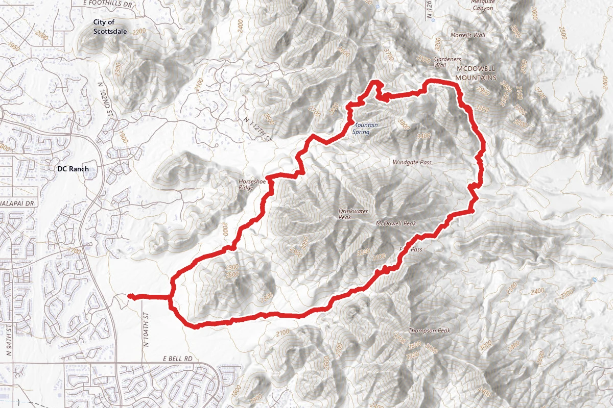 Tom's Thumb to Bell Pass