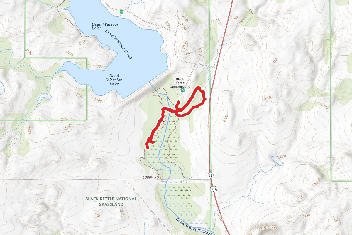 Black Kettle Recreational Area Trail