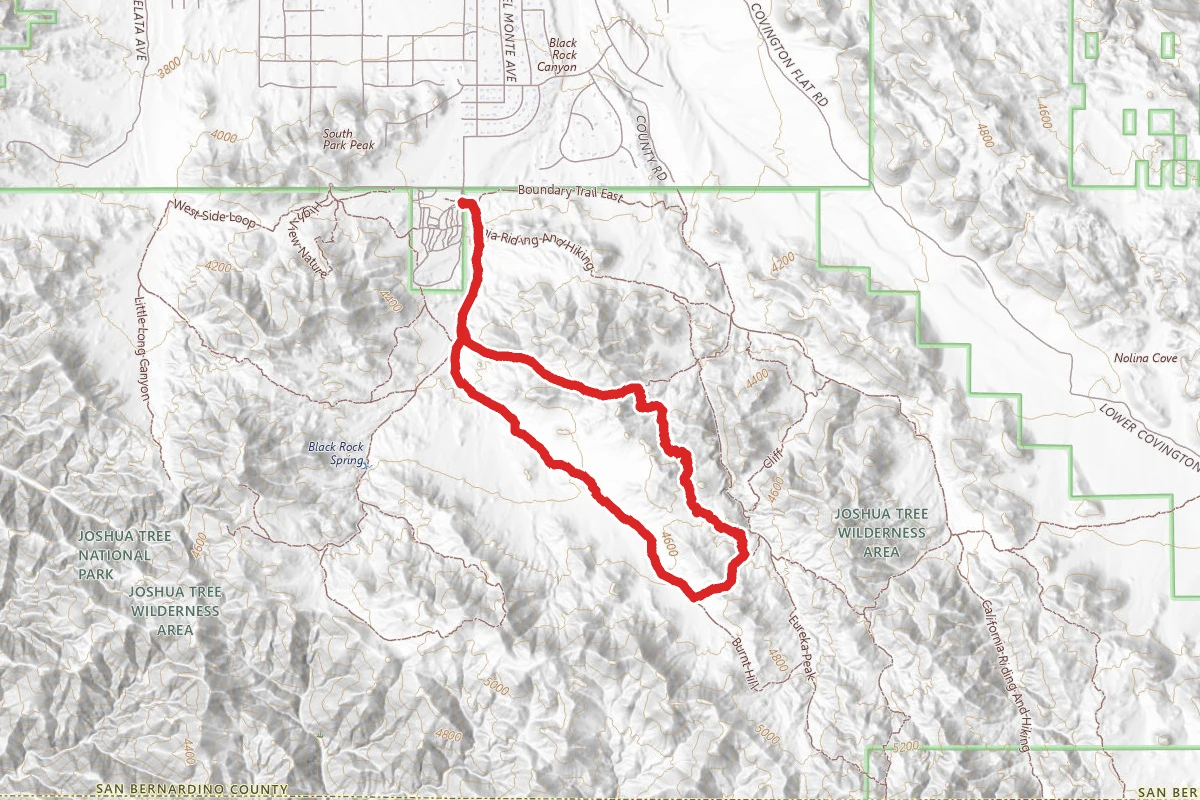 Burnt Hill Trail and Canyon View Trail Loop