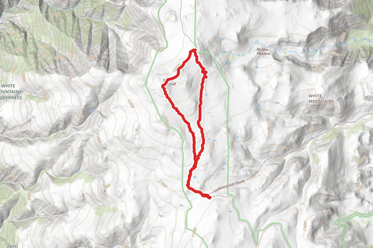 Mount Barcroft via White Mountain Trail