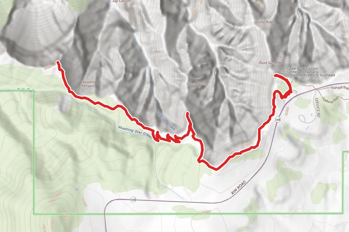Spectra Point and Rampart Overlook Trails
