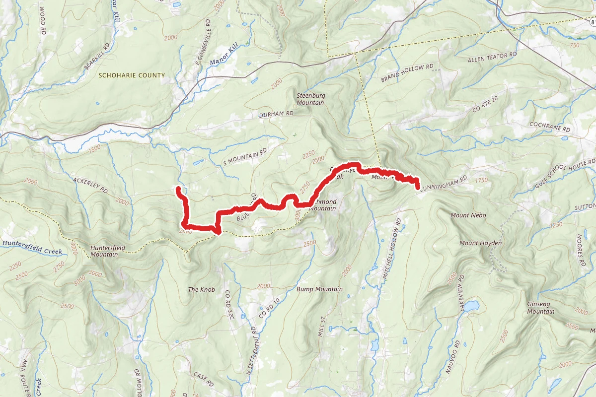 Long Path From Mount Pisgah to South Mountain