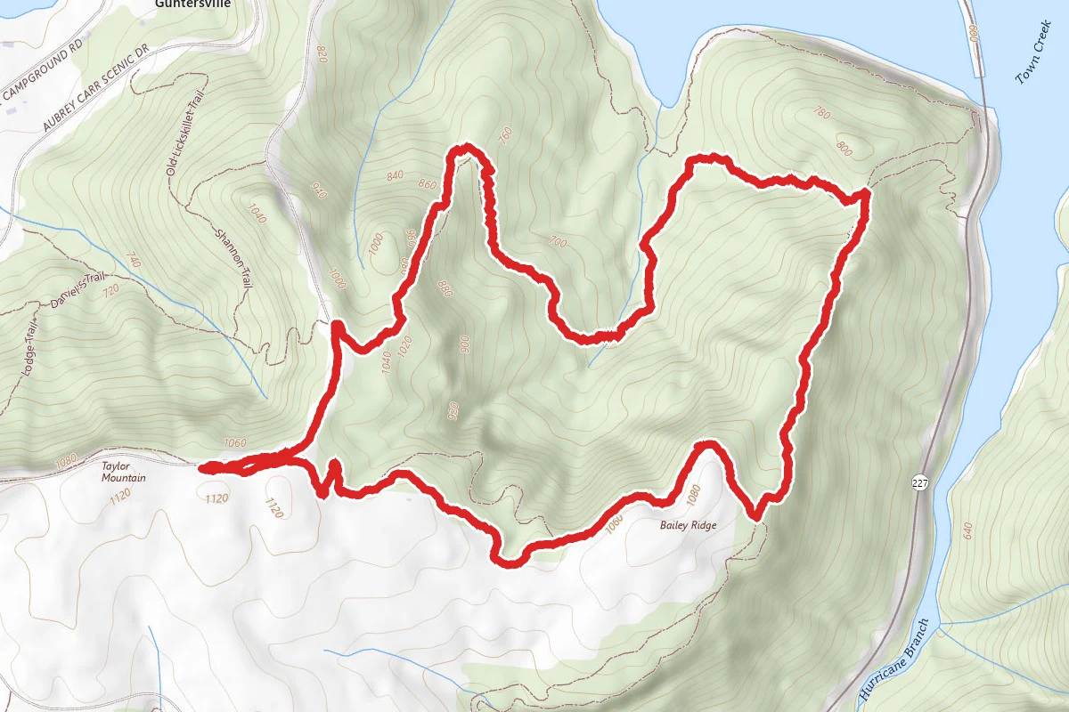 Lickskillet Trail, Meredith Trail, and Golf Course Loop