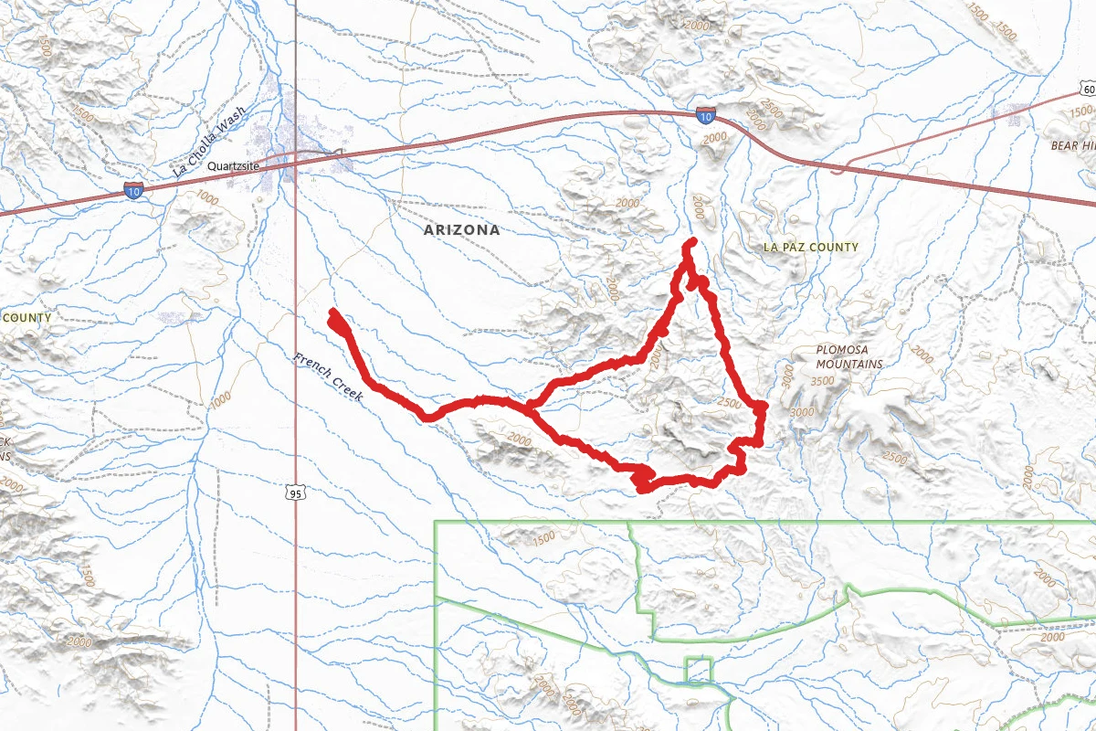 Dripping Spring and Apache Chief Mine OHV Trail