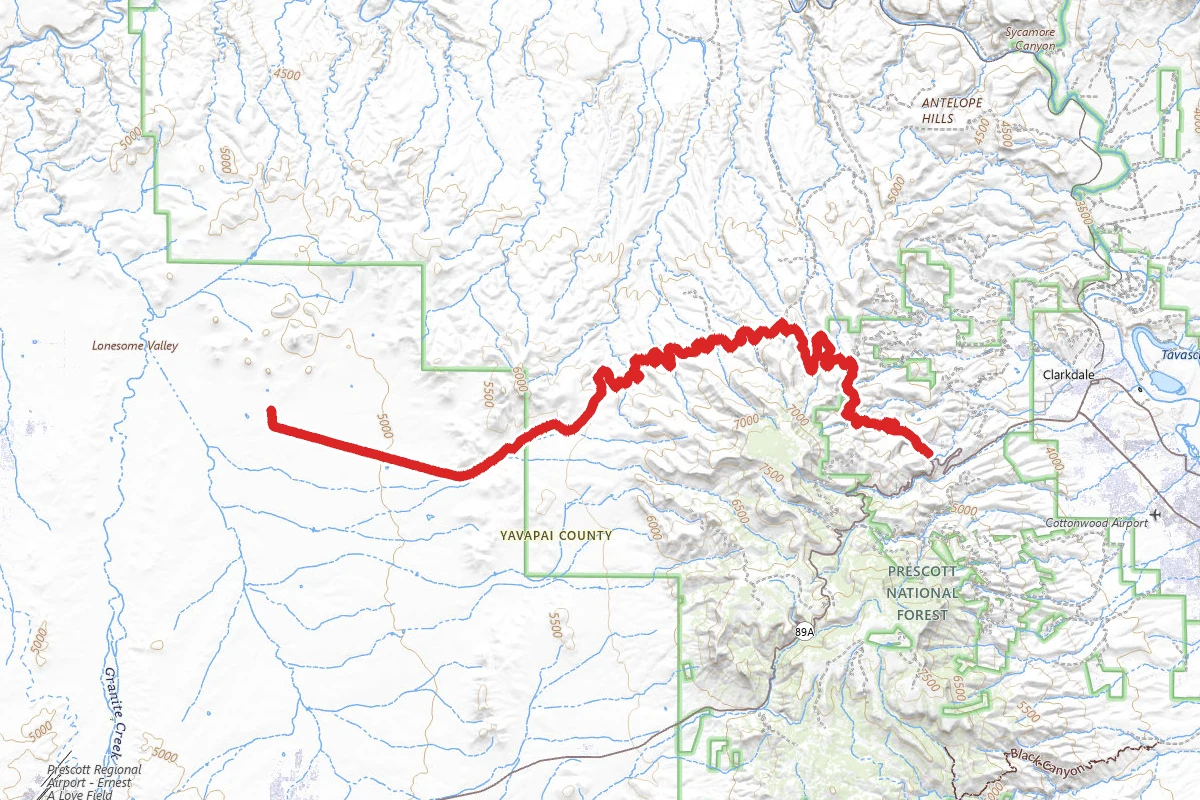 Chino Valley to Jerome OHV