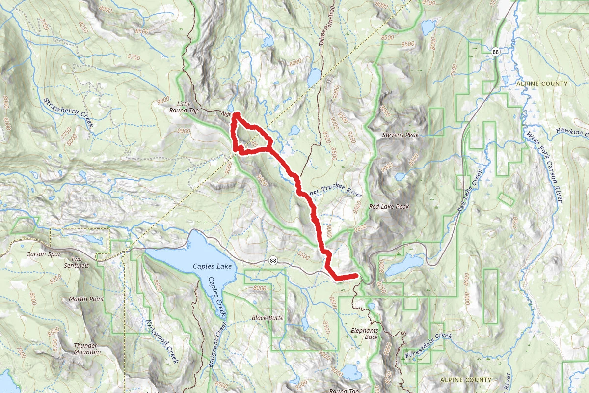 Upper Truckee River and Meiss Lake Trail