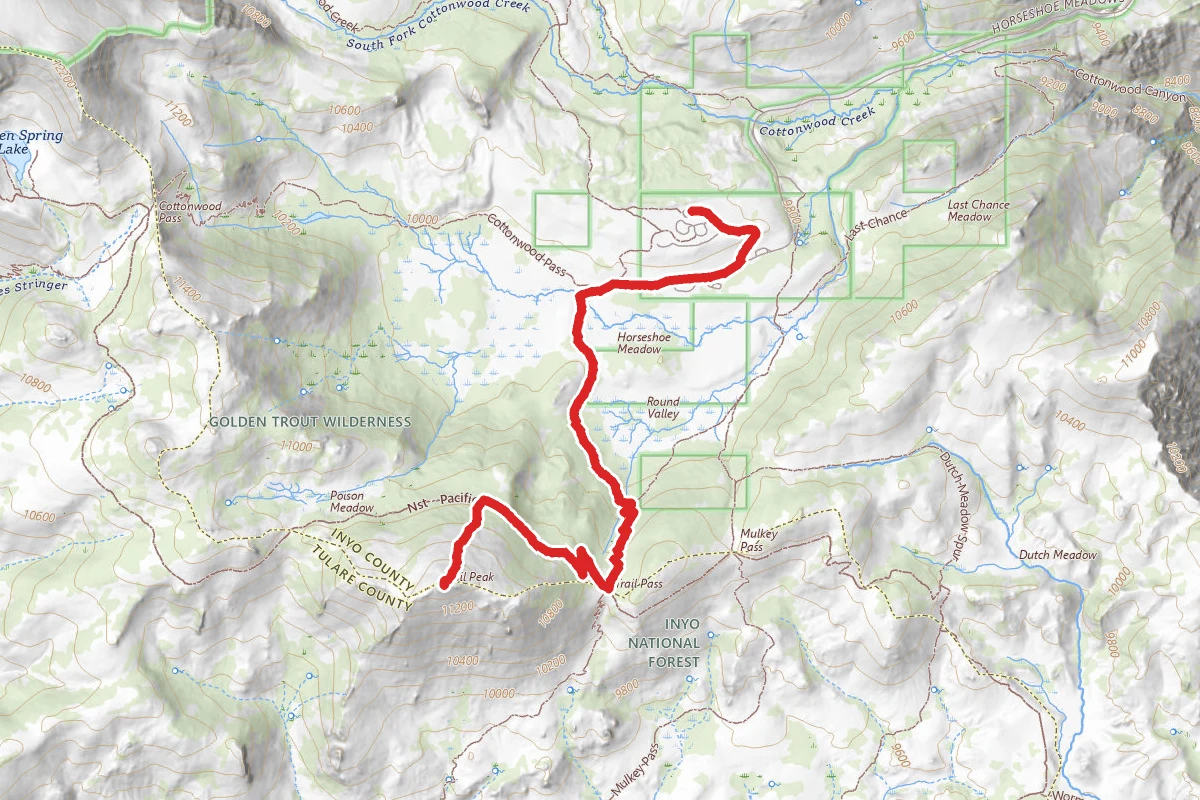 Trail Pass to Trail Peak via Pacific Crest Trail