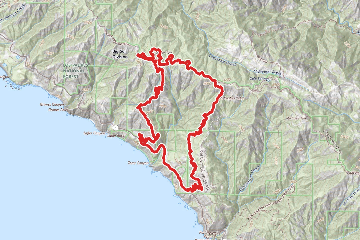 Timber Top, Boranda and Deangulo Trail Loop