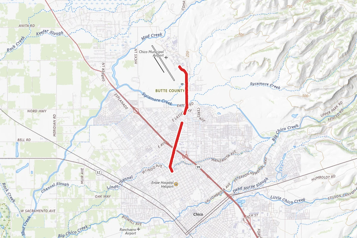 Chico Airport Bike Path