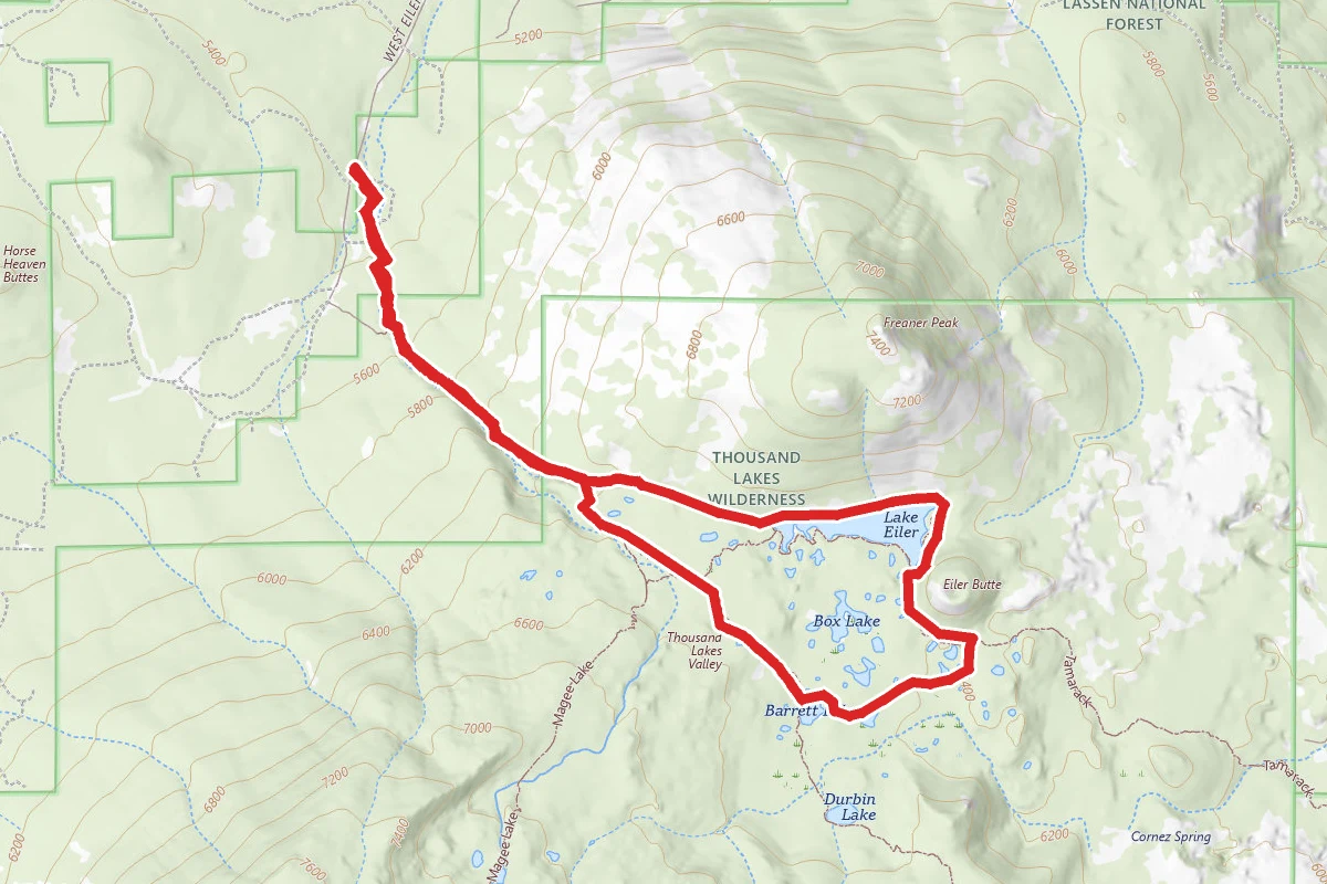 Barrett Lake-Lake Eiler Loop Trail