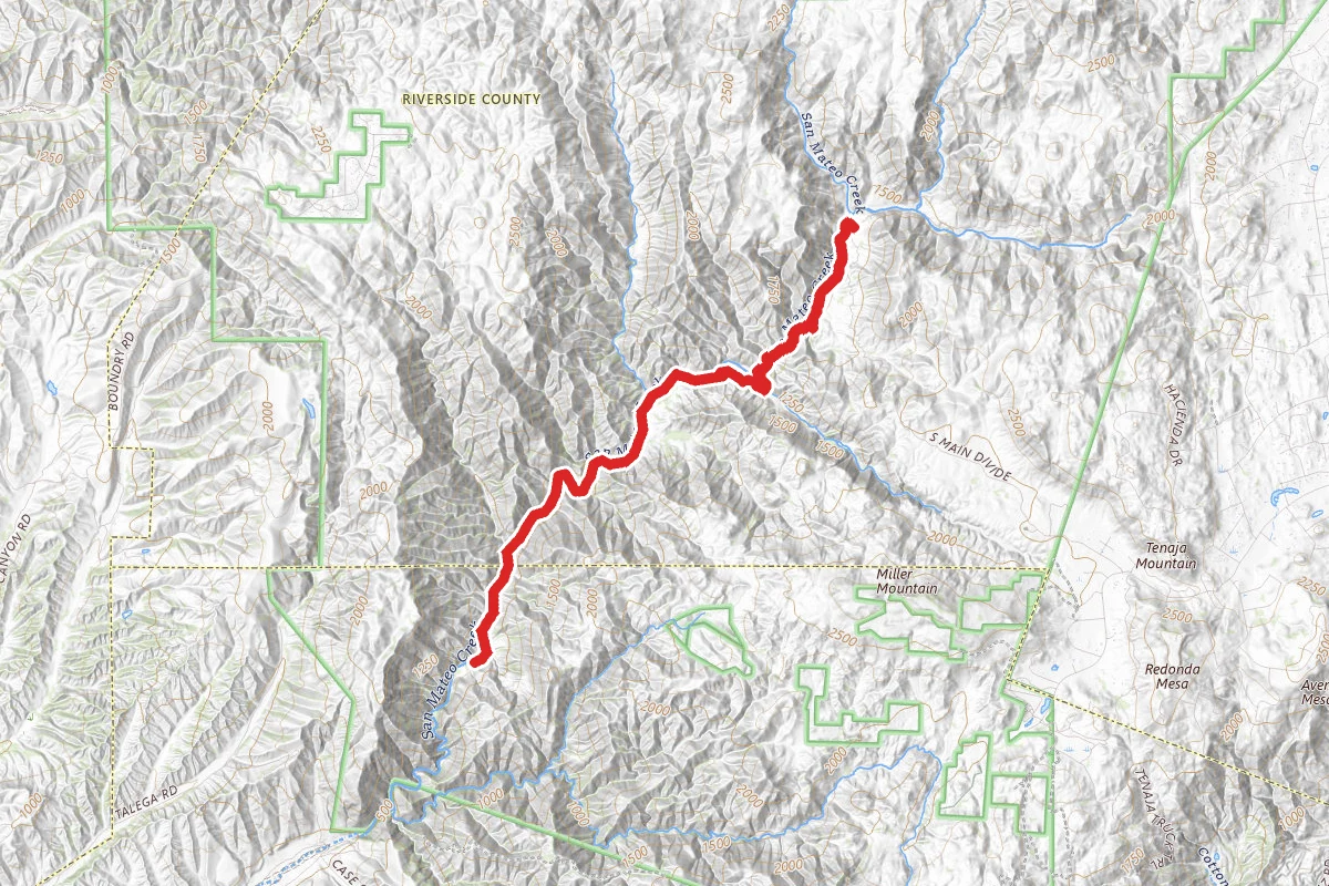 San Mateo Canyon Trail