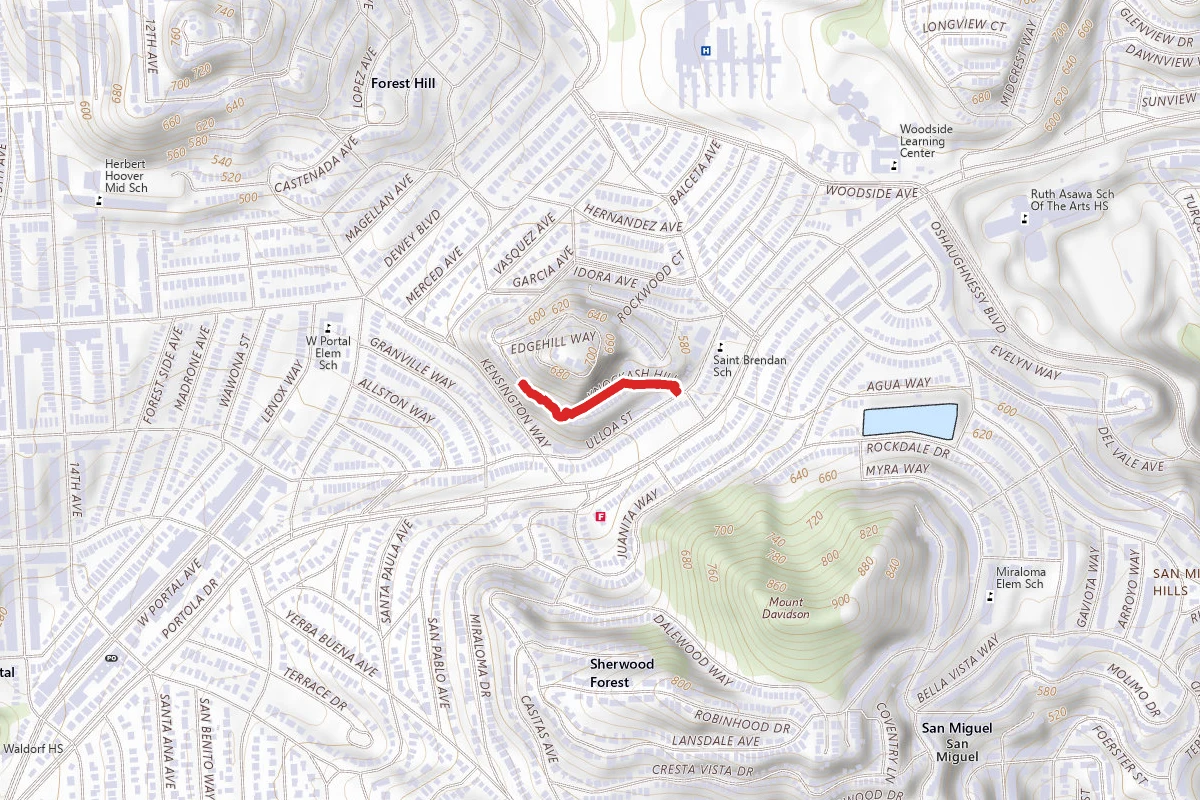 Edgehill Mountain Open Space Park Trail